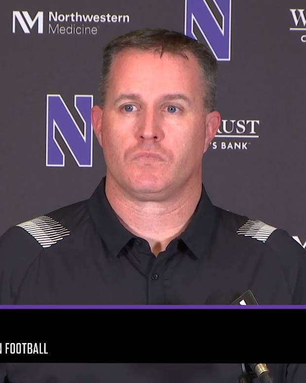 Northwestern Head Coach Pat Fitzgerald Addresses On-Field Protest